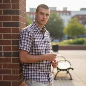 NWT Marmot Men’s Syrocco Hiking Short Sleeve Plaid Button Up Performance Size S